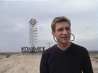 A picture of Christian Wach in Kanimech, Uzbekistan, shortly before discovering his grandfather's grave A picture of Christian Wach in Kanimech, Uzbekistan, shortly before discovering his grandfather's grave