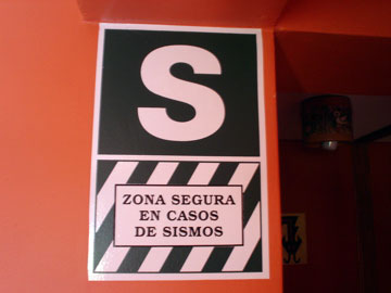 Safe zone in case of earthquake