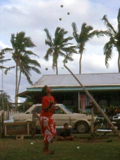 Paia showering six balls